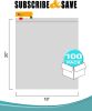 Pack of 100 Slider Zipper Bags 8 x 10. Clear Poly Bags 8x10. Thickness 3 mil. Polyethylene Bags for Packing and Storing. Plastic Bags for Industrial;