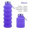 500ml outdoor retractable water bottle portable collapsible