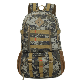 Camouflage Travel Backpack Outdoor Camping Bag (Color: Jungle Camouflage, Type: Mountaineering Bag)