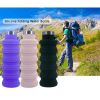 500ml outdoor retractable water bottle portable collapsible