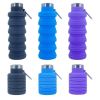 500ml outdoor retractable water bottle portable collapsible